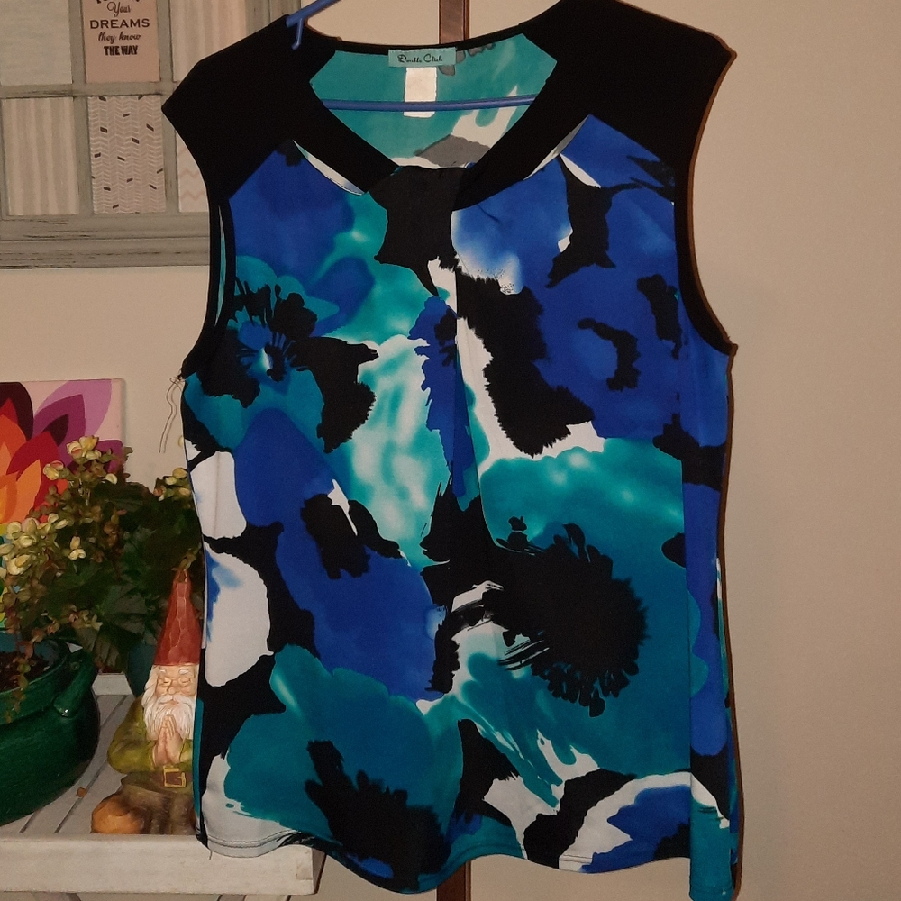 Double Click sz L floral top